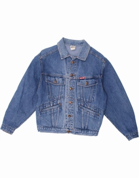 AMERICANINO Boys Denim Jacket 15-16 Years Small Blue Cotton Breathable Technology Give