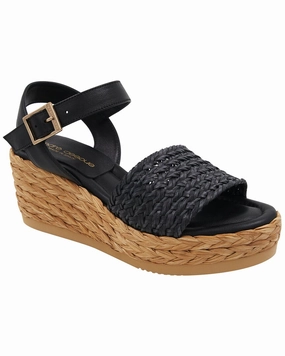 Andre Assous Carissa Leather Espadrille Fabric Cool