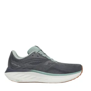 Saucony Men's Ride 18 Running Shoes in Carbon/Iceberg AW25 short - distance running choice
