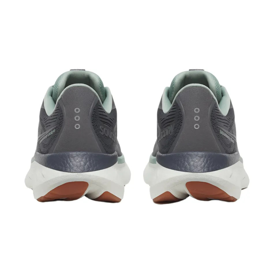 Advanced Airflow Saucony Men's Ride 18 Running Shoes in Carbon/Iceberg AW25