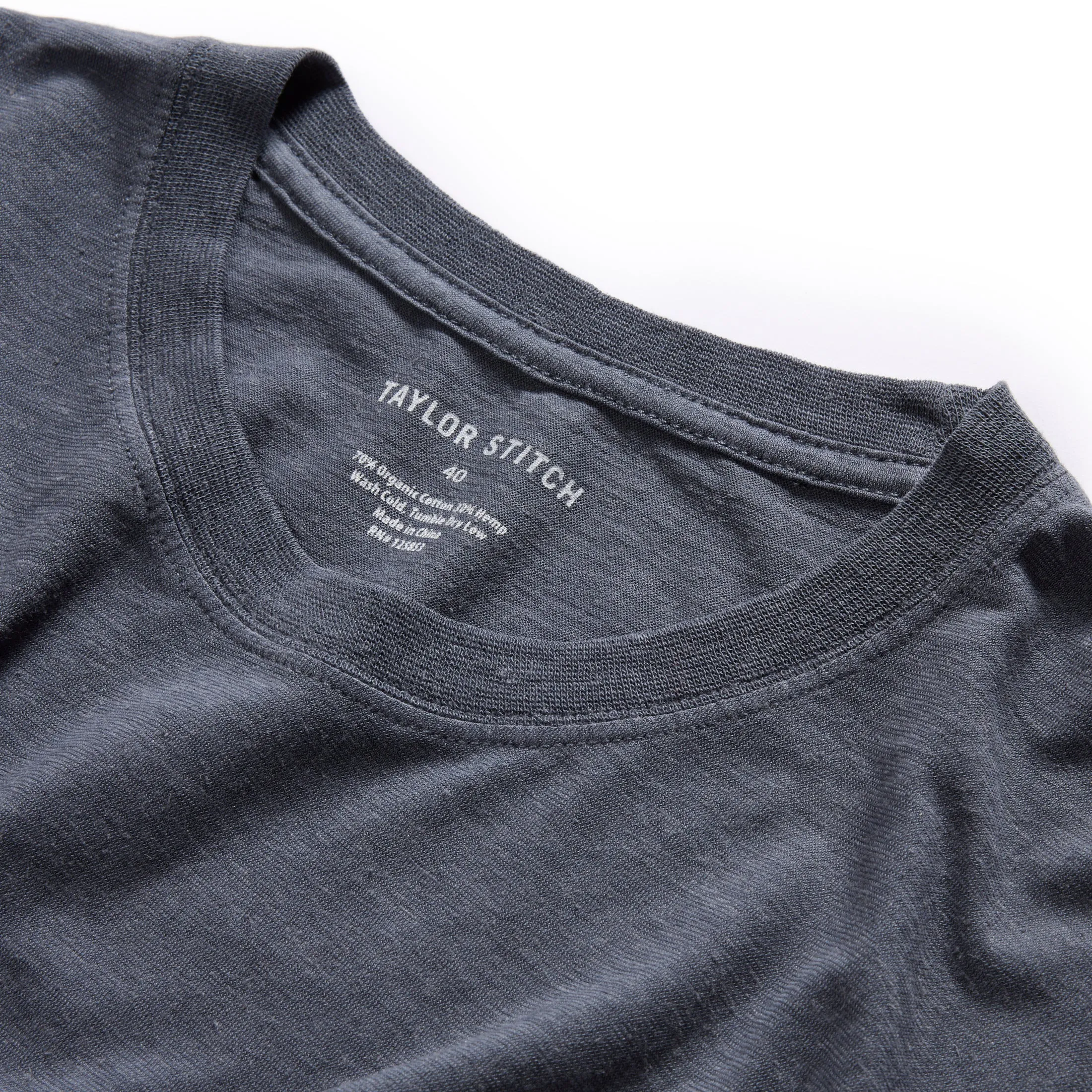 Relaxing Day The Cotton Hemp Tee in Navy