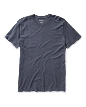 Cozy And Stylish The Cotton Hemp Tee in Navy
