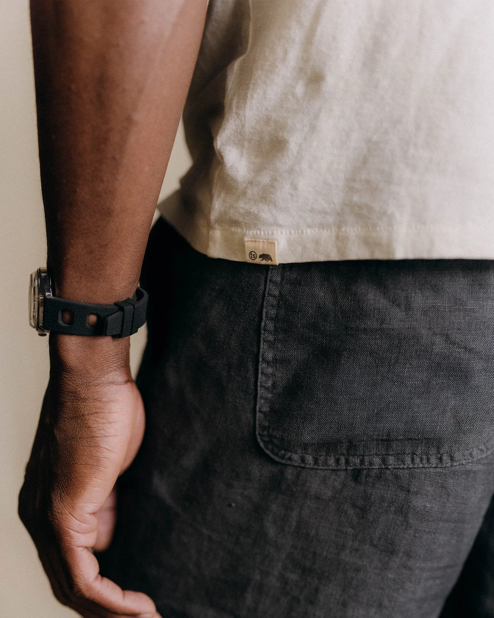 Fresh Outfit Everyday Layer The Cotton Hemp Tee in Natural
