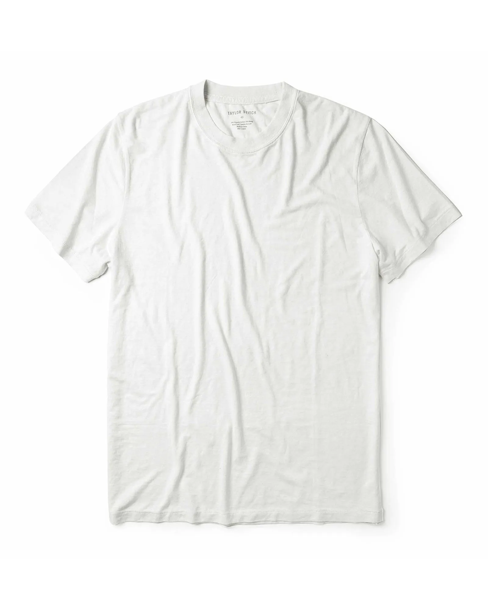 The Cotton Hemp Tee in Natural Ruffled edges Comfortable And Trendy