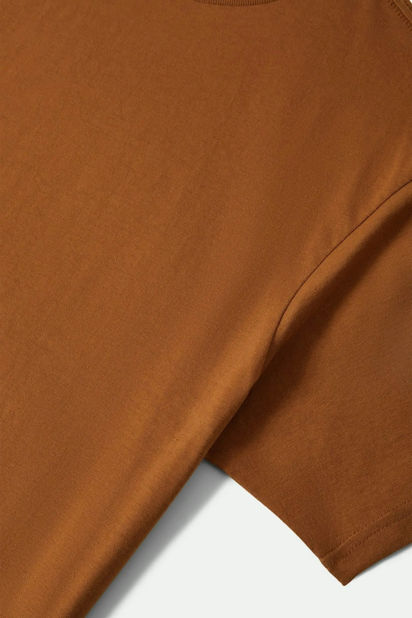 QuickDry oversized but not shapeless Premium Cotton Short Sleeve Tailored T-Shirt - Washed Copper