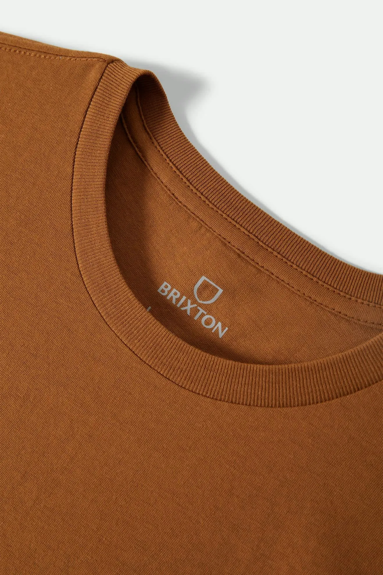 Premium Cotton Short Sleeve Tailored T-Shirt - Washed Copper DropShoulderDesign