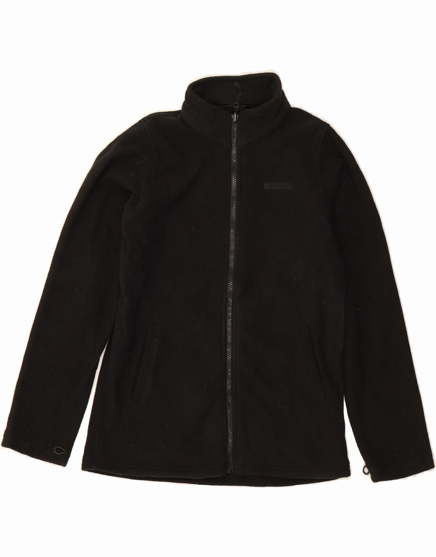 MOUNTAIN WAREHOUSE Boys Fleece Jacket 12-13 Years Black Polyester Summer Ergonomic Shoulder Design