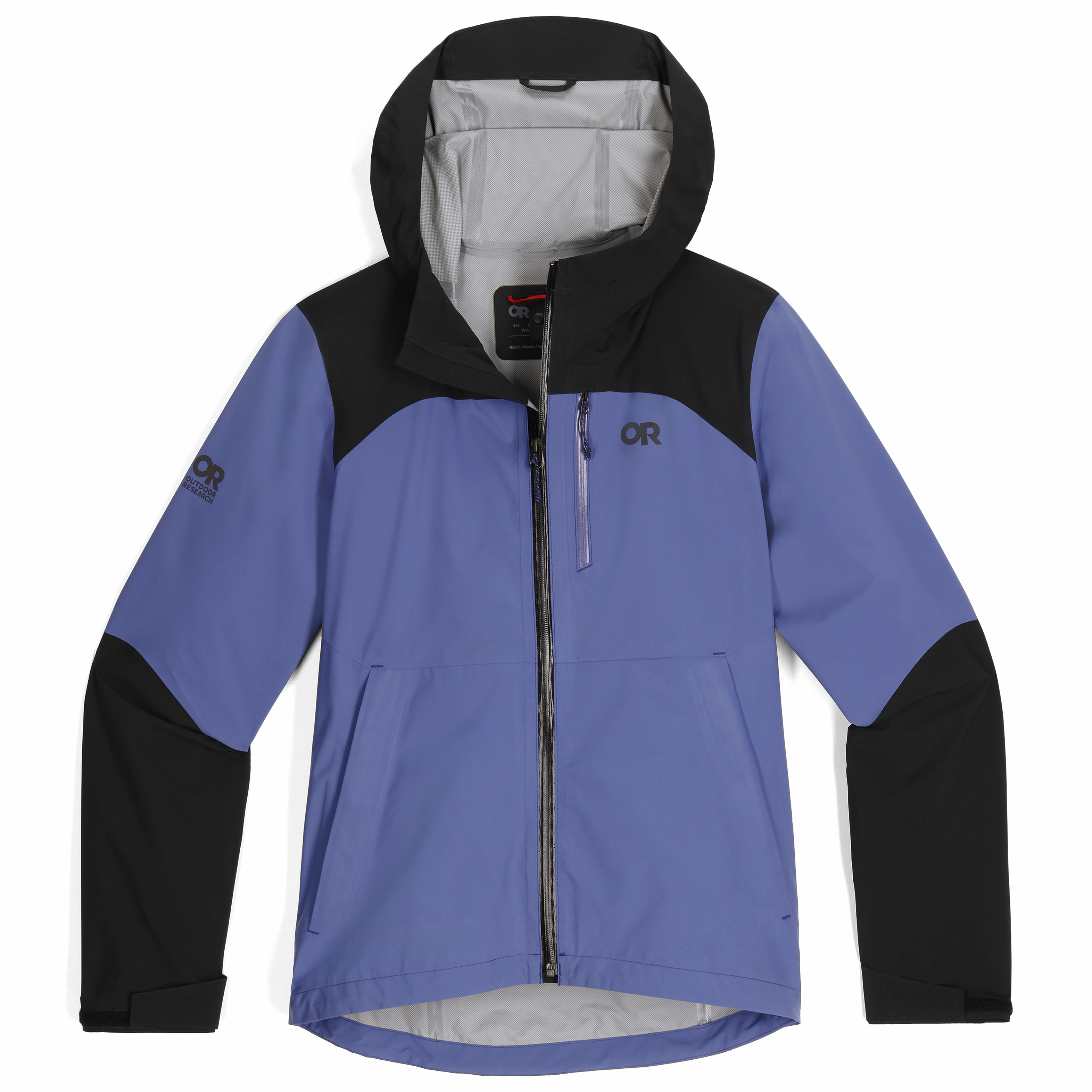Women's Freewheel MTB Stretch Rain Jacket music concert HighCollar Design