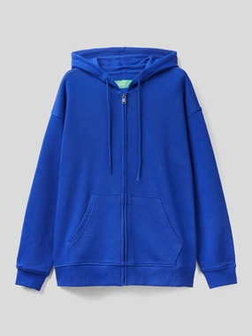 NEXT  ZIP-UP HOODIE IN COTTON Cross Grain Knit Easy Wear Option