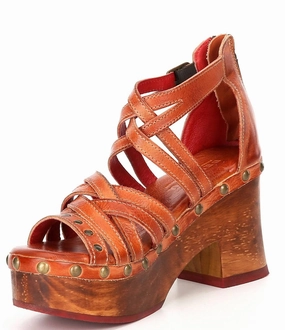 Edgy Feel Minimalist Support Antonelli In Cognac Brown