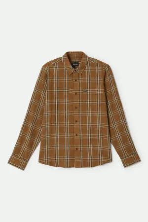 Charter Linen Blend L/S Shirt - Washed Copper/Whitecap Plaid Anti Pilling Treatment