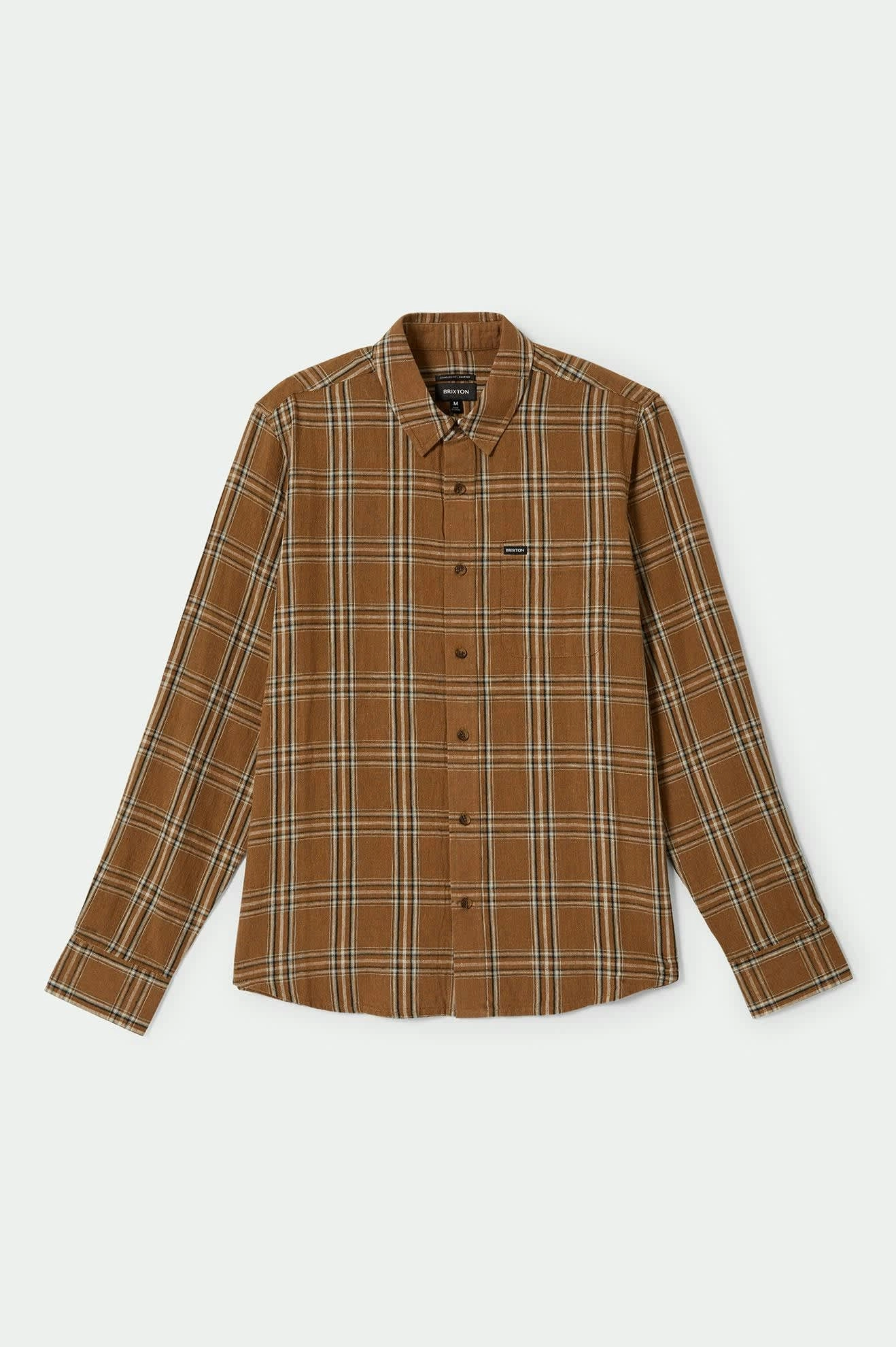 Charter Linen Blend L/S Shirt - Washed Copper/Whitecap Plaid Anti Pilling Treatment
