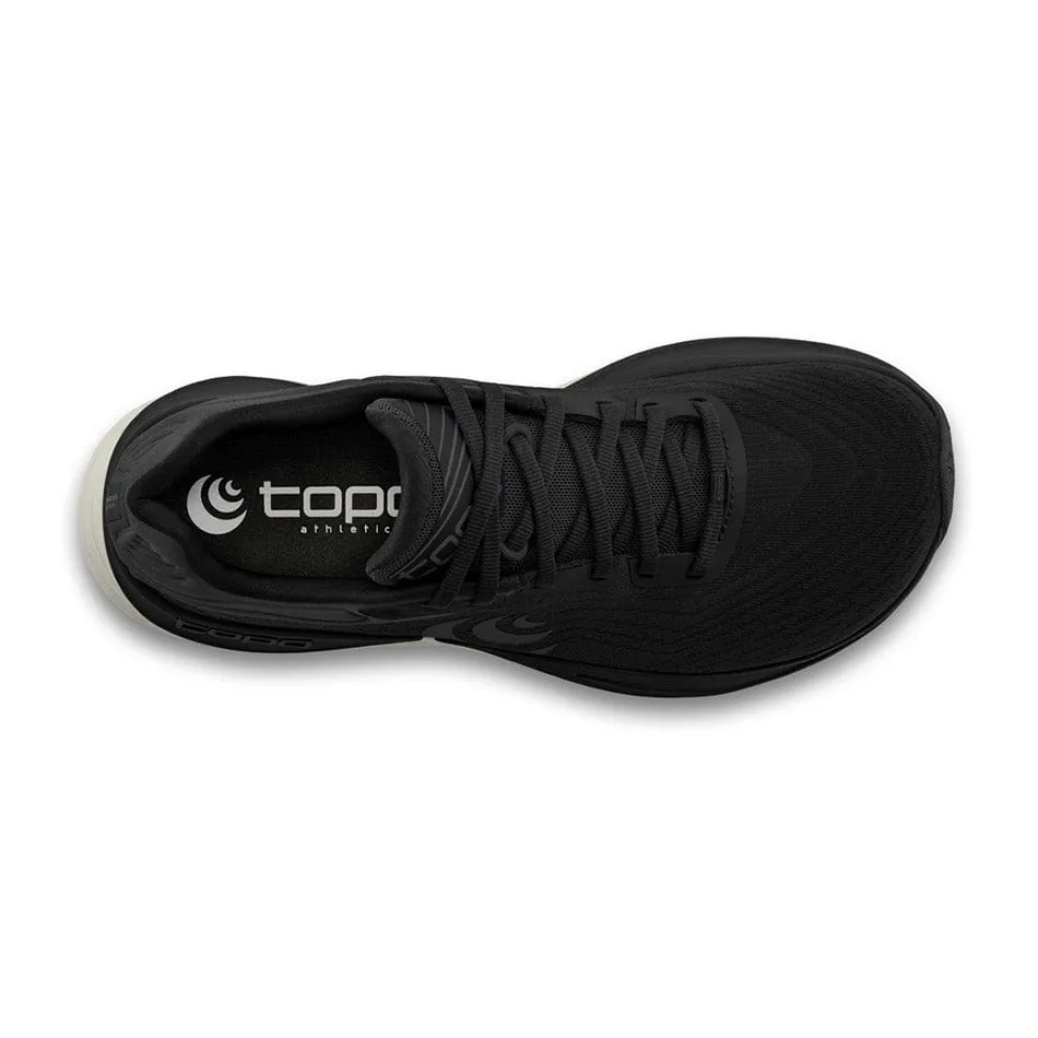 EVA Midsole Technology narrow - fit - for - narrow - feet shoes Topo Men's Ultrafly 5 Running Shoes Black/Charcoal AW24