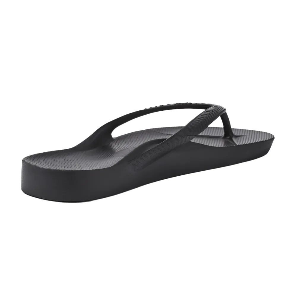 Trendy Colors Archies Arch Support Flip Flops in Black