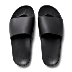 Archies Arch Support Slides in Black Agility Shoes