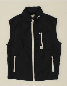 Sports use Concealer ARMANI JUNIOR Boys Hooded Gilet 11-12 Years Black Polyamide
