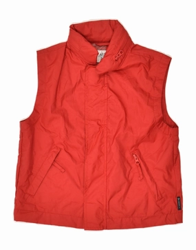 Outdoor Style Reservation ARMANI JUNIOR Boys Hooded Gilet 5-6 Years Red Polyamide