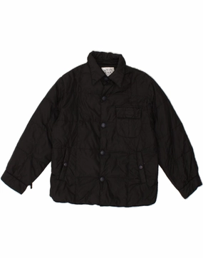 FoldableDesign ARMANI JUNIOR Boys Padded Jacket 7-8 Years Black Polyamide