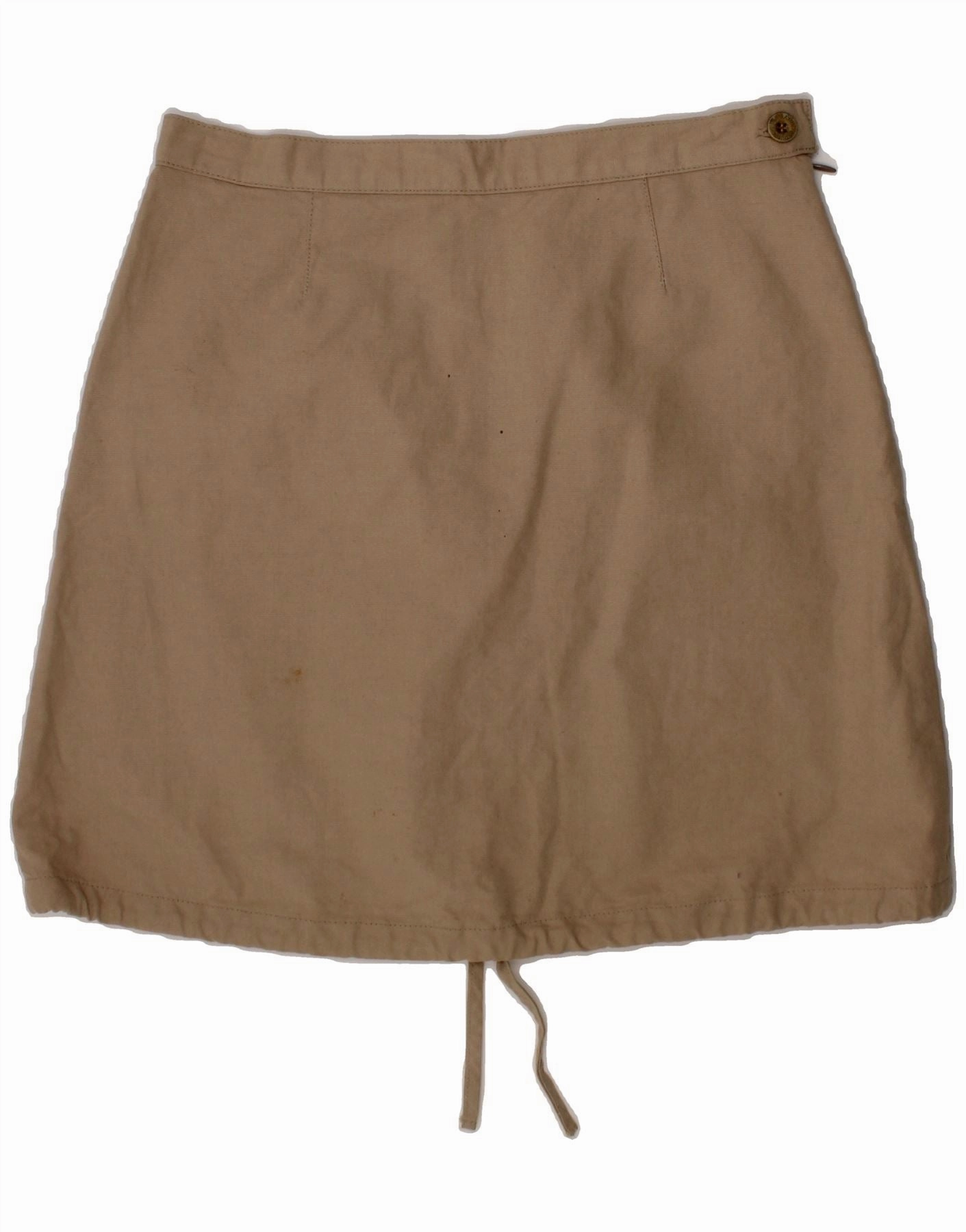 ARMANI JUNIOR Girls Mini Skirt 11-12 Years W24  Beige Cotton Smart touch
