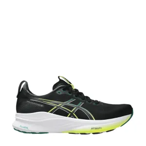 Heel Clutching System ASICS Men's GEL-KAYANO 32 Running Shoes in Black/Jasper Green AW25