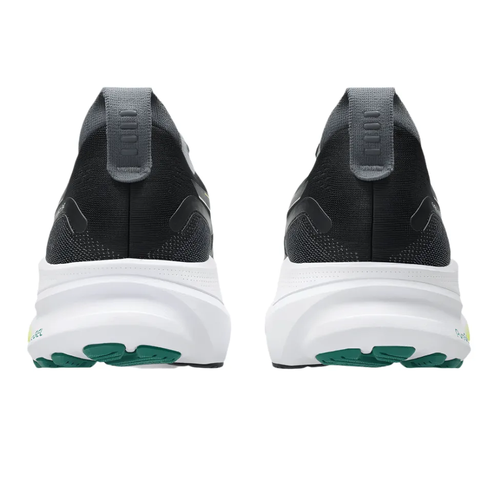 kids' sports shoes ASICS Men's GEL-KAYANO 32 Running Shoes in Black/Jasper Green AW25