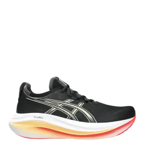 ASICS Men's GEL-NIMBUS 27 Running Shoes in Black/Kahki AW25 respiratory health
