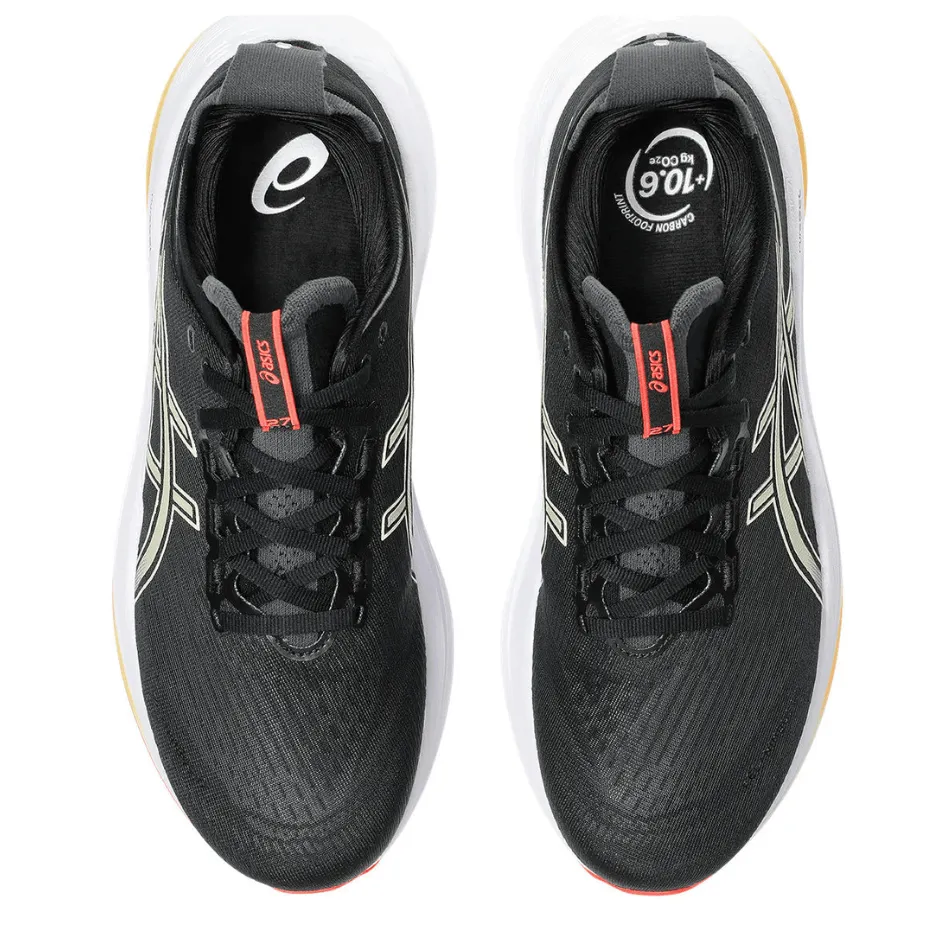 ASICS Men's GEL-NIMBUS 27 Running Shoes in Black/Kahki AW25 Multi Density Midsole