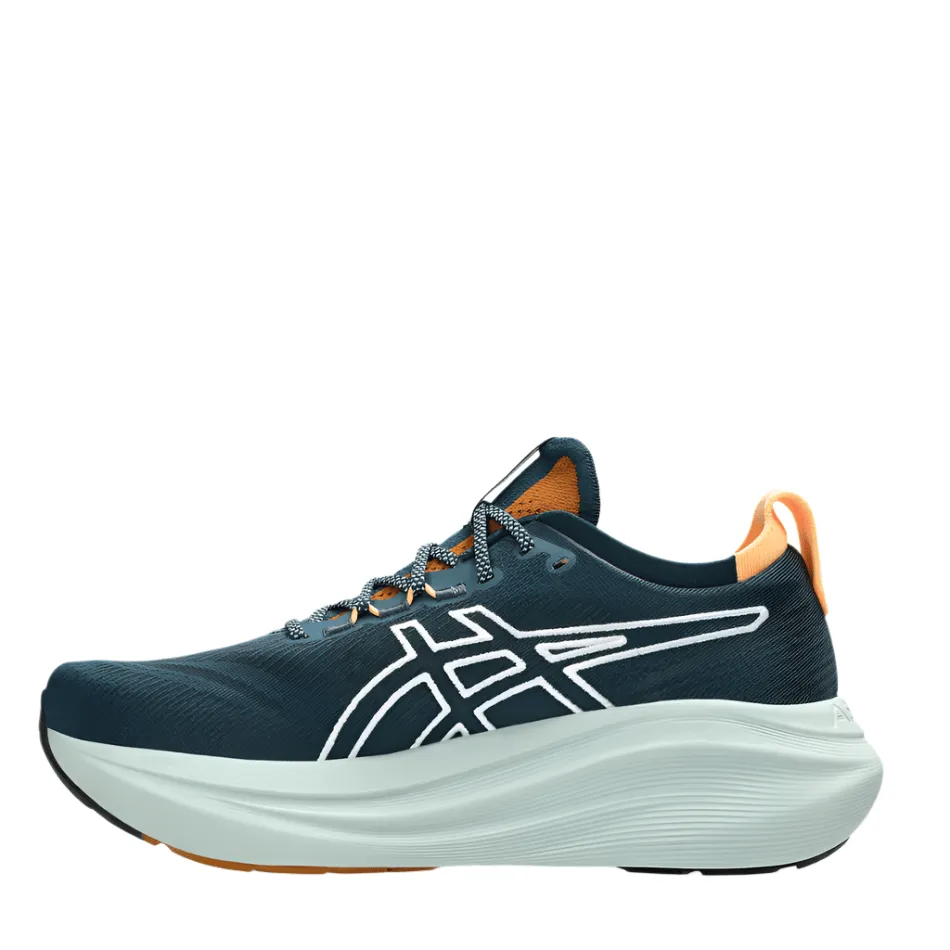cross - trainers Thermo Regulating Mesh ASICS Men's GEL-NIMBUS 27 TR Running Shoes in Nature Bathing/Tranquil Teal AW25