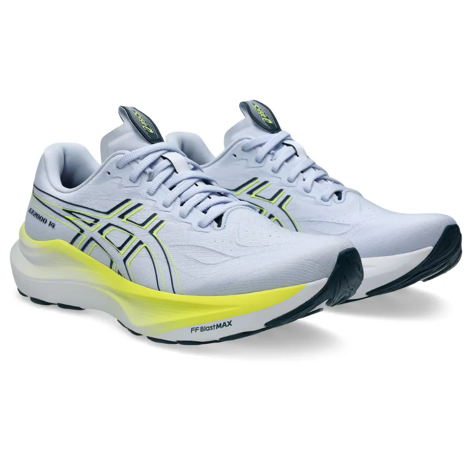 Bounce Recovery Foam ASICS Men's GT-2000 v14 Running Shoes in Blue Fade/Tranquil Teal AW25