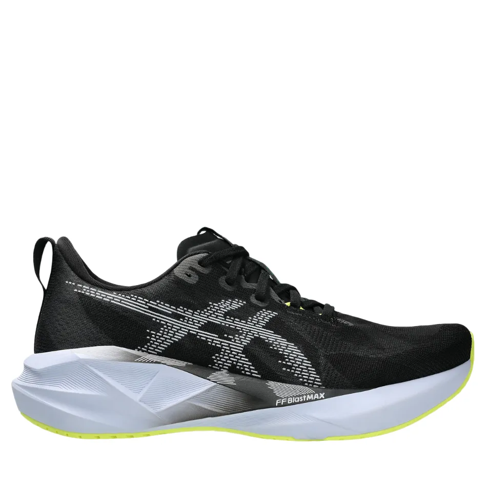 muted - colored shoes ASICS Men's NOVABLAST 5 Running Shoes in Black/Blue Fade AW25
