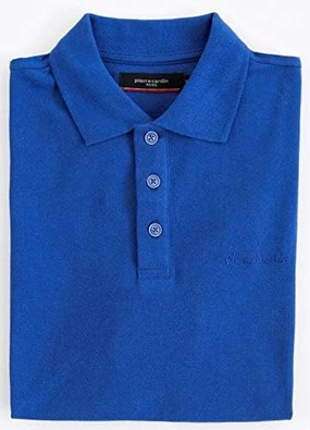 Unisex versatility Fashionable Fit Pierre Cardin Men Royal Blue Polo