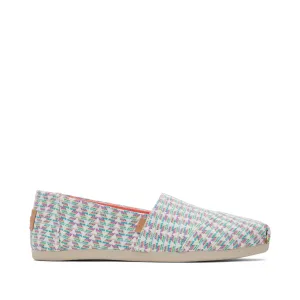 Dynamic Step Fashion-Forward Classic Alpargata Multi Color Triangle Woven