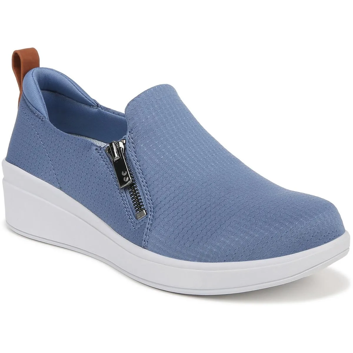 Luminous   Womens Zipper Arch Support Slip-On Sneakers Green Path Free Guard