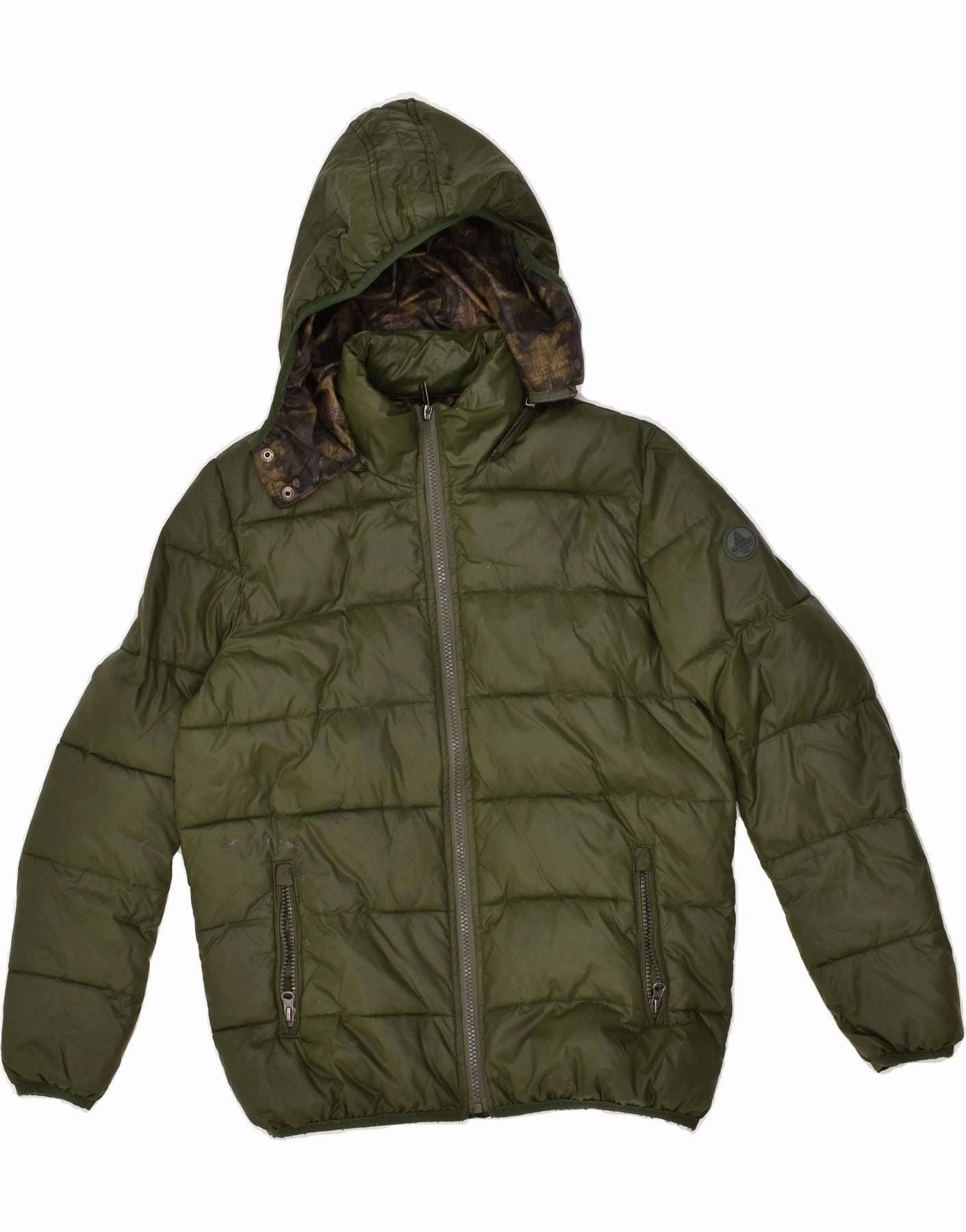 Weekend Hike BEST COMPANY Boys Hooded Padded Jacket 11-12 Years Green Polyamide