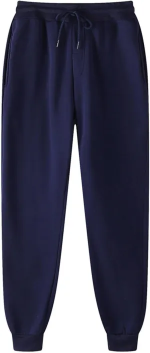 Baggy Cargo Sweatpants for Men Plus Size Drawstring Waist Joggers with Pockets Open Bottom Athletic Sweat Pants
