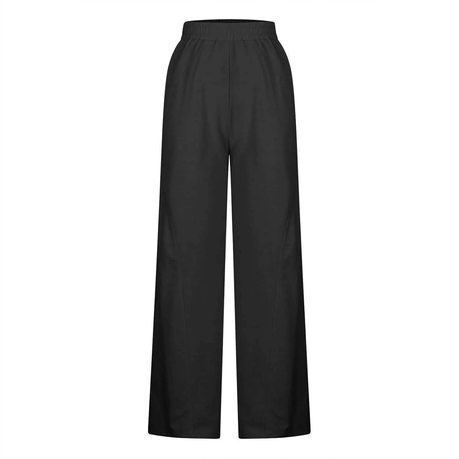 Baggy Open Bottom Sweatpants for Women Casual Lounge Jogger Pants with Pockets Wide Straight Leg Lounge Sport Trouser
