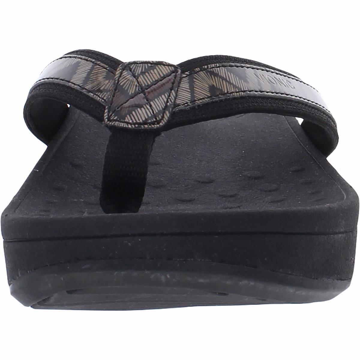 Photo Mood soft look High Tide Womens Leather Wedge Thong Sandals