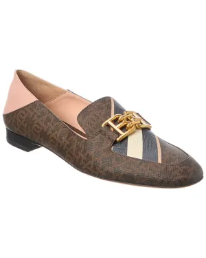 Contemporary Look Bally Ellah Coated Canvas & Leather Loafer