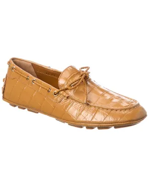 Urban Dawn Bally Kyan Croc-Embossed Leather Loafer