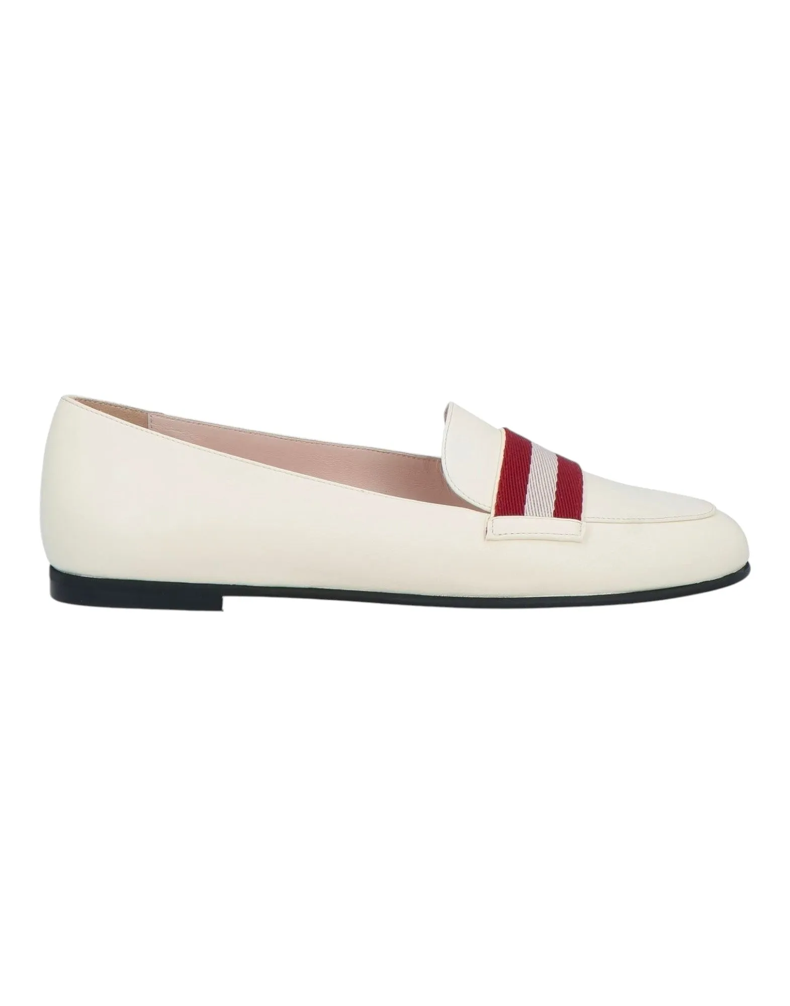 Bally Mady 6244536 Women's Bone Calf Plain Leather Loafers Supportive sole Easy-to-Wear Shoes