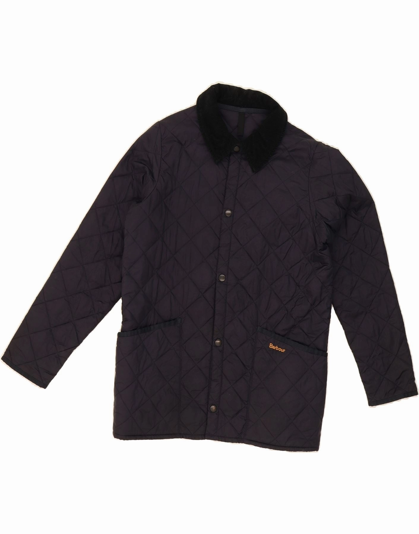 Modular Attachment Points Winter Ready BARBOUR Boys Quilted Jacket 12-13 Years XL Navy Blue Polyamide