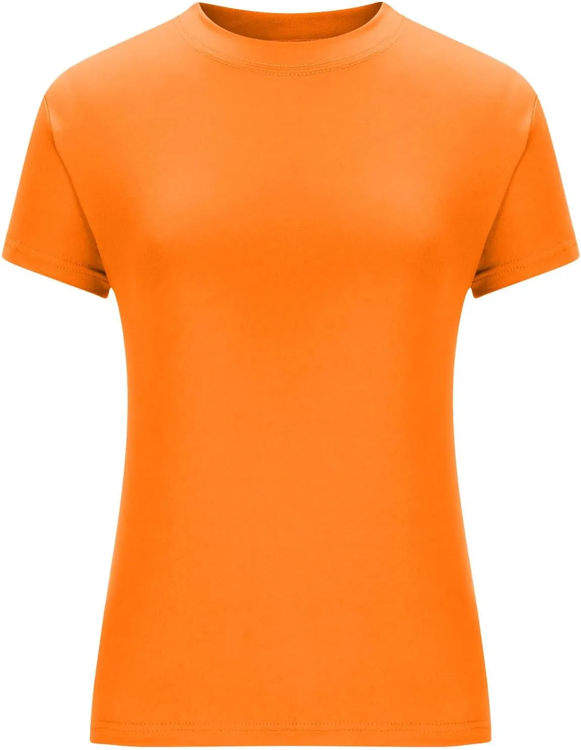 Basic Slim Fit Short Sleeve Tops Womens Summer 2025 Crew Neck Tops Fashion Basic Tee Shirts Casual Going Out Top