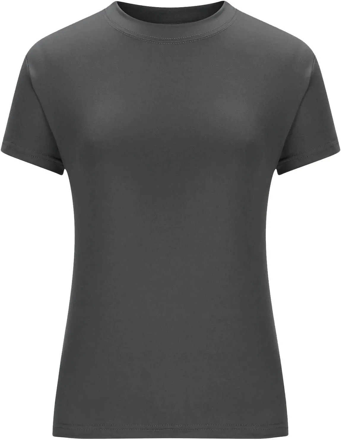 Basic Slim Fit Short Sleeve Tops Womens Summer 2025 Crew Neck Tops Fashion Basic Tee Shirts Casual Going Out Top