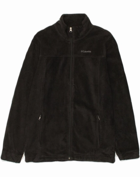 COLUMBIA Boys Fleece Jacket 15-16 Years XL Black Polyester snowy Heat Reflective Tech