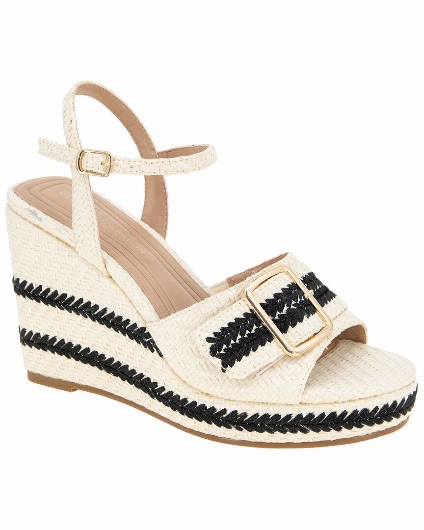 BCBGeneration Elo Raffia Wedge Summer Mood