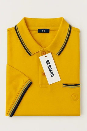 Be Board Yellow Men Polo anniversary regular but not boring