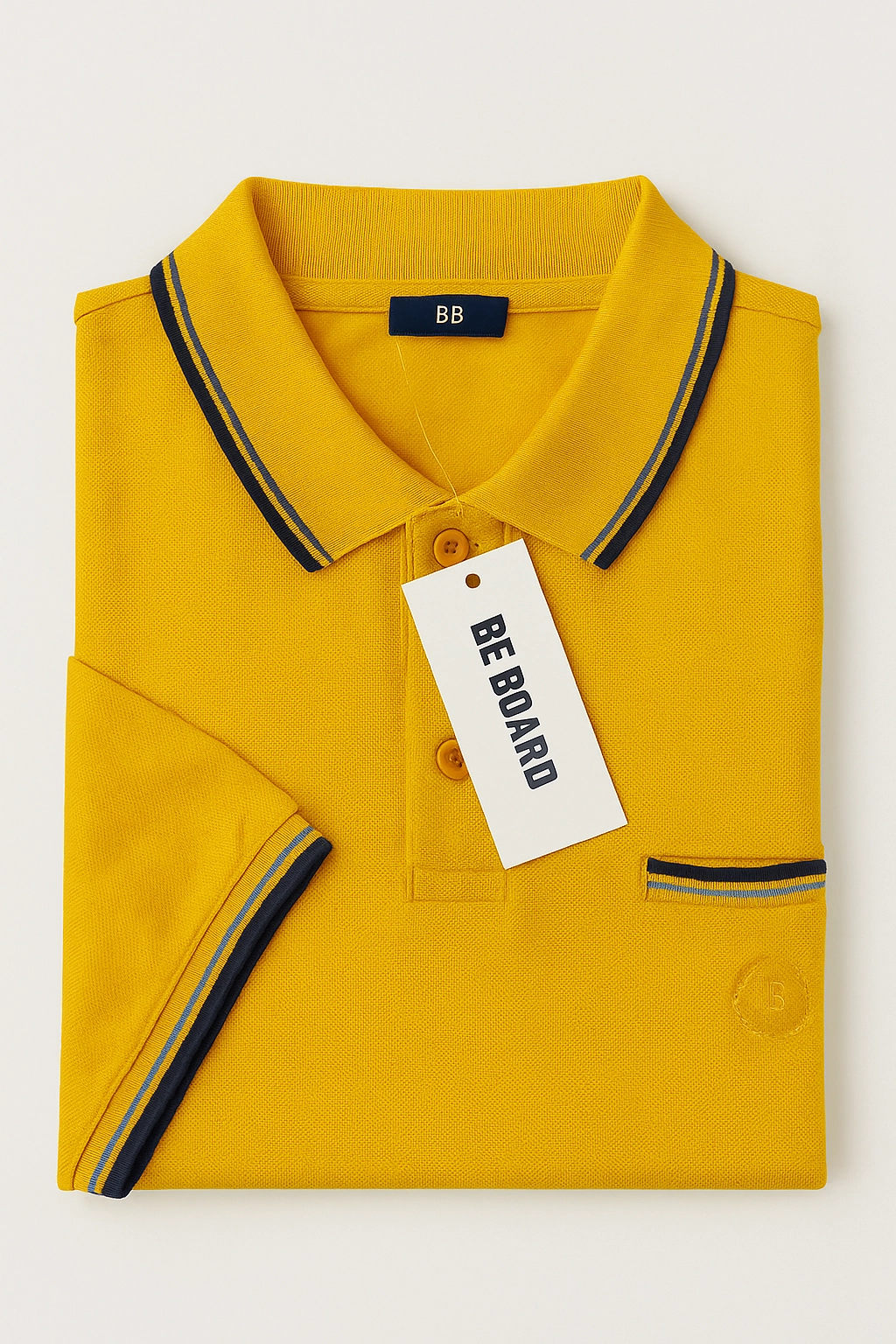 Be Board Yellow Men Polo anniversary regular but not boring