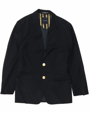 Desire TapedSeams NAUTICA Boys 2 Button Blazer Jacket 11-12 Years Navy Blue Polyester