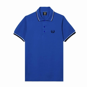 Beboard Blue Men Polo Summer Essential Layered Sleeve Construction