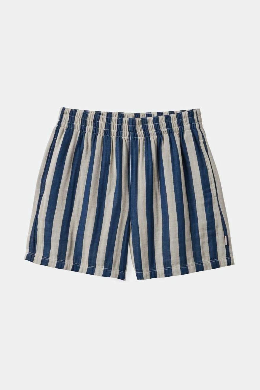 Mykonos Stripe Boxer Short - Deep Sea Breathable Layer Sport Flex